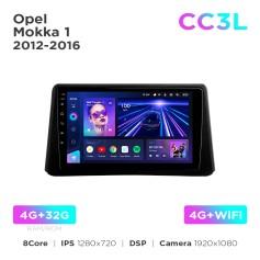 Radio samochodowe do Opel Mokka 1 2012-2016 Teyes CC3L 4+32 Gb 9"