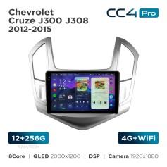 Radio samochodowe Teyes CC4 Pro 2k 12+256 Gb Chevrolet Cruze J300 J308 2012-2015 9"