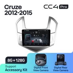 Radio samochodowe Teyes CC4 Pro 2k 8+128 Gb Chevrolet Cruze J300 J308 2012-2015 9"