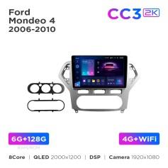 Radio samochodowe Teyes CC3 2k 6+128 Gb Ford Mondeo 4 2006-2010 10"