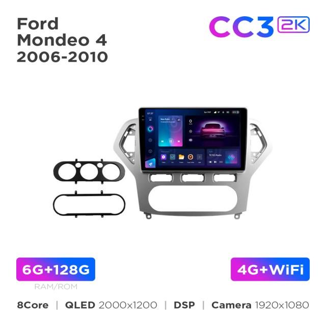 Radio samochodowe Teyes CC3 2k 6+128 Gb Ford Mondeo 4 2006-2010 10"
