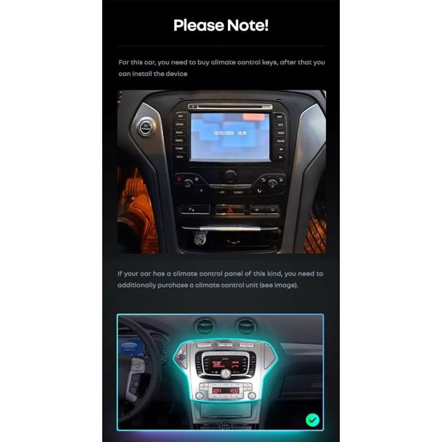 Radio samochodowe Teyes CC4 Pro 2k 8+128 Gb Ford Mondeo 4 2006-2010 10"