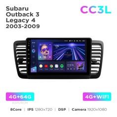 Radio samochodowe Teyes CC3L 4+64 Gb Subaru Outback 3 / Legacy 4 2003-2009 9"