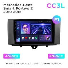 Radio samochodowe do Mercedes-Benz Smart Fortwo 2 2010-2015 (F1) Teyes CC3L 4+32 Gb 9"