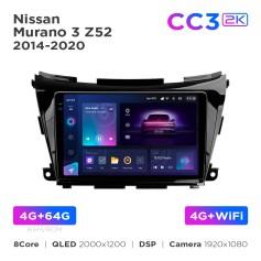 Radio samochodowe Teyes CC3 2k 4+64 Gb Nissan Murano 3 Z52 2014-2020 10