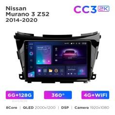 Radio samochodowe Teyes CC3 2k 6+128 Gb 360° Nissan Murano 3 Z52 2014-2020 10