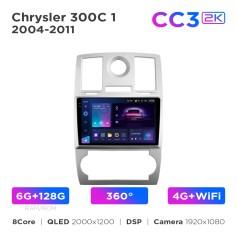 Radio samochodowe Teyes CC3 2k 6+128 Gb 360° Chrysler 300C 1 2004-2011 9"