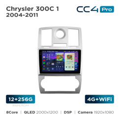 Radio samochodowe Teyes CC4 Pro 2k 12+256 Gb Chrysler 300C 1 2004-2011 9"