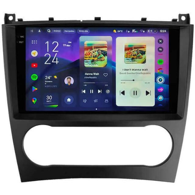 Radio samochodowe Teyes CC4 Pro 2k 8+128 Gb Mercedes-Benz C-Class W203 CL203 C209 A209 2004-2011 9"