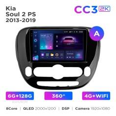 Radio samochodowe Teyes CC3 2k 6+128 Gb 360° Kia Soul 2 PS 2013-2019 (A) 9"