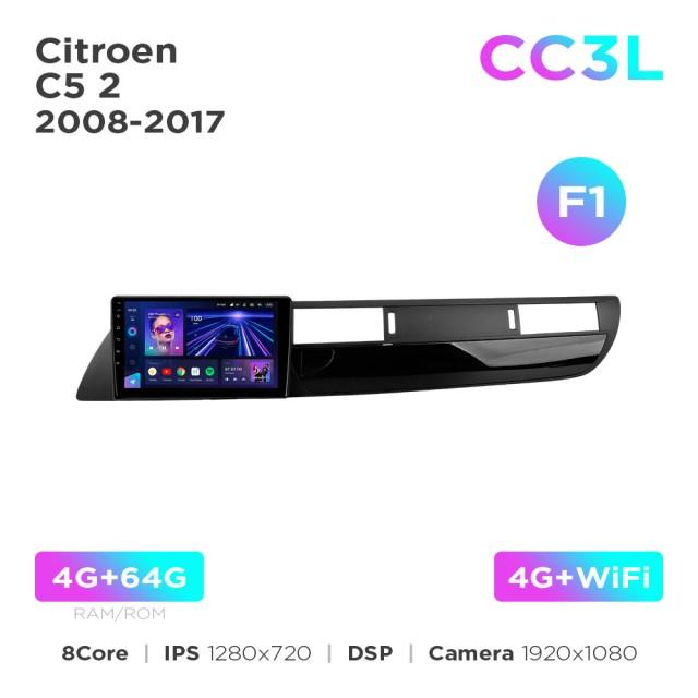 Radio samochodowe Teyes CC3L 4+64 Gb Citroen C5 2 2008-2017 (F1) 9"