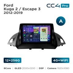Radio samochodowe Teyes CC4 Pro 2k 12+256 Gb Ford Kuga 2 / Escape 3 2012-2019 (A) 9"
