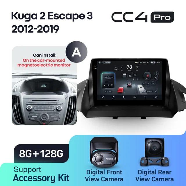 Radio samochodowe Teyes CC4 Pro 2k 8+128 Gb Ford Kuga 2 / Escape 3 2012-2019 (A) 9"