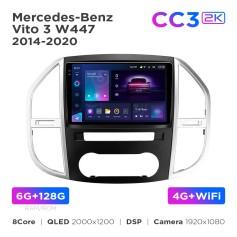 Radio samochodowe Teyes CC3 2k 6+128 Gb Mercedes-Benz Vito 3 W447 2014-2020 10