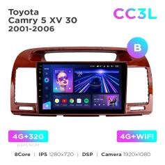 Radio samochodowe do Toyota Camry 5 XV 30 2001-2006 (B) Teyes CC3L 4+32 Gb 9"
