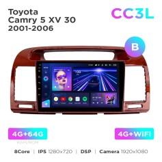 Radio samochodowe Teyes CC3L 4+64 Gb Toyota Camry 5 XV 30 2001-2006 (B) 9"