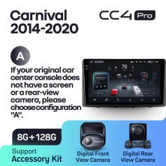 Radio samochodowe Teyes CC4 Pro 2k 8+128 Gb Kia Carnival 3 YP 2014-2021 (F1) (A) 9"