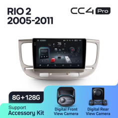 Radio samochodowe Teyes CC4 Pro 2k 8+128 Gb Kia RIO 2 2005-2011 9"