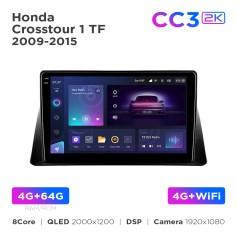 Radio samochodowe Teyes CC3 2k 4+64 Gb Honda Crosstour 1 TF (1 Din) 2009-2015 10"