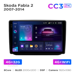 Radio samochodowe Teyes CC3 2k 4+32 Gb Skoda Fabia 2 2007-2014 10
