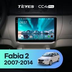Radio samochodowe Teyes CC4 Pro 2k 8+128 Gb Skoda Fabia 2 2007-2014 10"