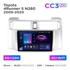 Radio samochodowe Teyes CC3 2k 6+128 Gb Toyota 4Runner 5 N280 2009-2020 9"