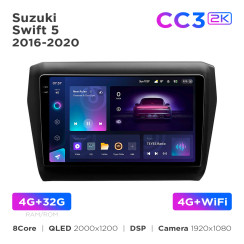 Radio samochodowe Teyes CC3 2k 4+32 Gb Suzuki Swift 5 2016-2020 9"