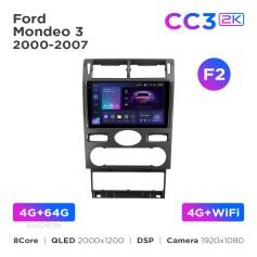 Radio samochodowe Teyes CC3 2k 4+64 Gb Ford Mondeo 3 2000-2007 (F2) 9"
