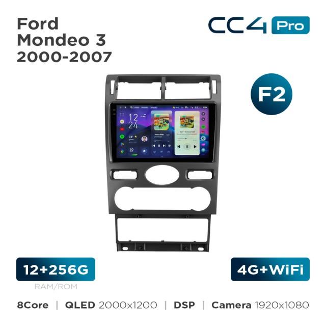 Radio samochodowe Teyes CC4 Pro 2k 12+256 Gb Ford Mondeo 3 2000-2007 (F2) 9"
