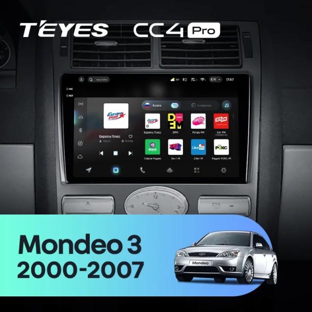 Radio samochodowe Teyes CC4 Pro 2k 8+128 Gb Ford Mondeo 3 2000-2007 (F2) 9"