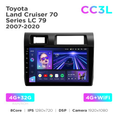 Radio samochodowe do Toyota Land Cruiser 70 Series LC 79 2007-2020 Teyes CC3L 4+32 Gb 9"