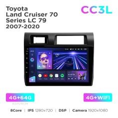 Radio samochodowe Teyes CC3L 4+64 Gb Toyota Land Cruiser 70 Series LC 79 2007-2020 9"