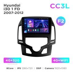 Radio samochodowe do Hyundai i30 1 FD 2007-2012 (F2) Teyes CC3L 4+32 Gb 9"