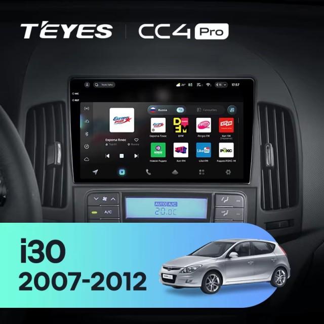 Radio samochodowe Teyes CC4 Pro 2k 8+128 Gb Hyundai i30 1 FD 2007-2012 (F2) 9"