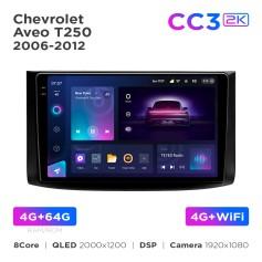 Radio samochodowe Teyes CC3 2k 4+64 Gb Chevrolet Aveo T250 2006-2012 / Nexia 1 2020-2022 9"