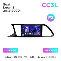 Radio samochodowe Teyes CC3L 4+64 Gb Seat Leon 3 2012-2020 (F3) 9"