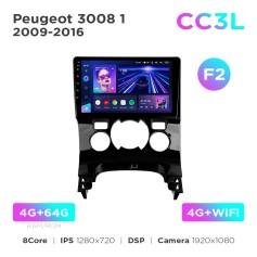 Radio samochodowe Teyes CC3L 4+64 Gb Peugeot 3008 1 2009-2016 (F2) 9"