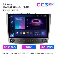 Radio samochodowe Teyes CC3 2k 6+128 Gb 360° Lexus IS250 XE20 (Lp) 2005-2013 10