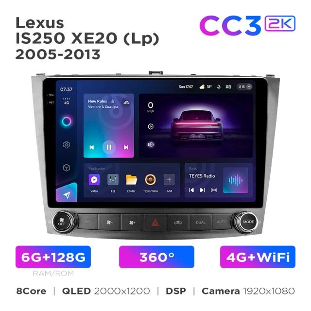 Radio samochodowe Teyes CC3 2k 6+128 Gb 360° Lexus IS250 XE20 (Lp) 2005-2013 10