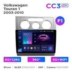 Radio samochodowe Teyes CC3 2k 6+128 Gb 360° Volkswagen Touran 1 2003-2010 (F1) 10