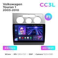 Radio samochodowe do Volkswagen Touran 1 2003-2010 (F1) Teyes CC3L 4+32 Gb 10"