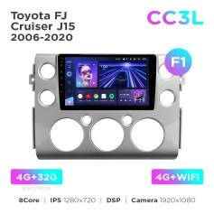 Radio samochodowe do Toyota FJ Cruiser J15 2006-2020 (F1) Teyes CC3L 4+32 Gb 9"