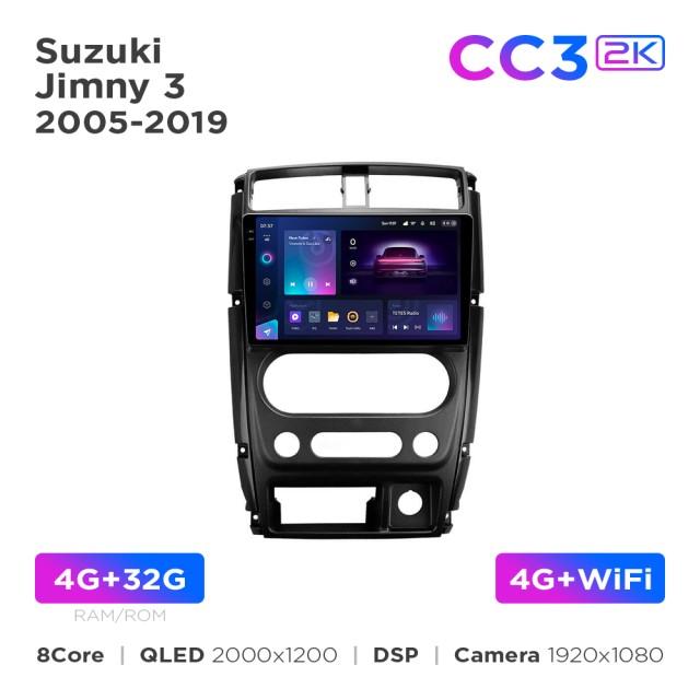 Radio samochodowe Teyes CC3 2k 4+32 Gb Suzuki Jimny 3 2005-2019 9"