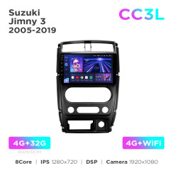 Radio samochodowe do Suzuki Jimny 3 2005-2019 Teyes CC3L 4+32 Gb 9"