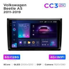 Radio samochodowe do Volkswagen Beetle A5 2011-2019 Teyes CC3L 4+32 Gb 9"