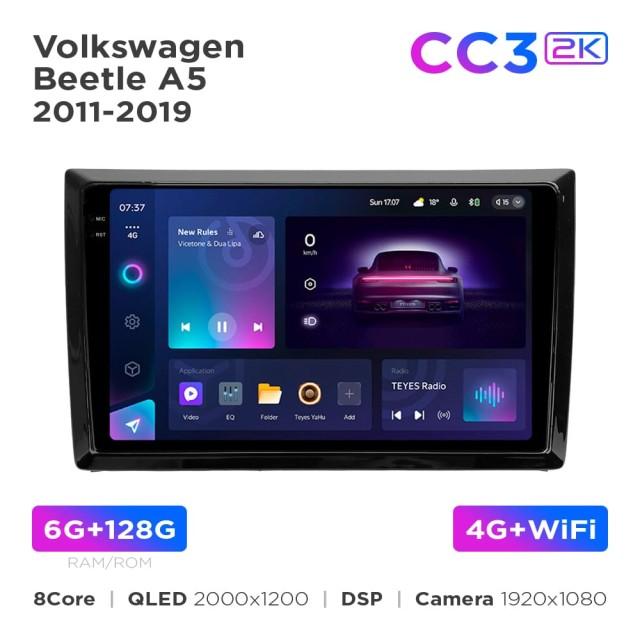 Radio samochodowe do Volkswagen Beetle A5 2011-2019 Teyes CC3L 4+32 Gb 9"