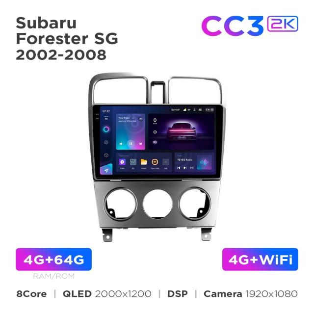 Radio samochodowe do Subaru Forester SG 2002-2008 Teyes CC3L 4+32 Gb 9"