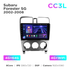 Radio samochodowe Teyes CC3L 4+64 Gb Subaru Forester SG 2002-2008 9"