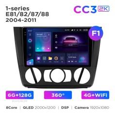 Radio samochodowe Teyes CC3 2k 6+128 Gb 360° BMW 1-series E88/E82/E81/E87 2004-2011 (F1) 9"