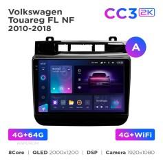 Radio samochodowe Teyes CC3 2k 4+64 Gb Volkswagen Touareg FL NF 2010-2018 (A) 9"